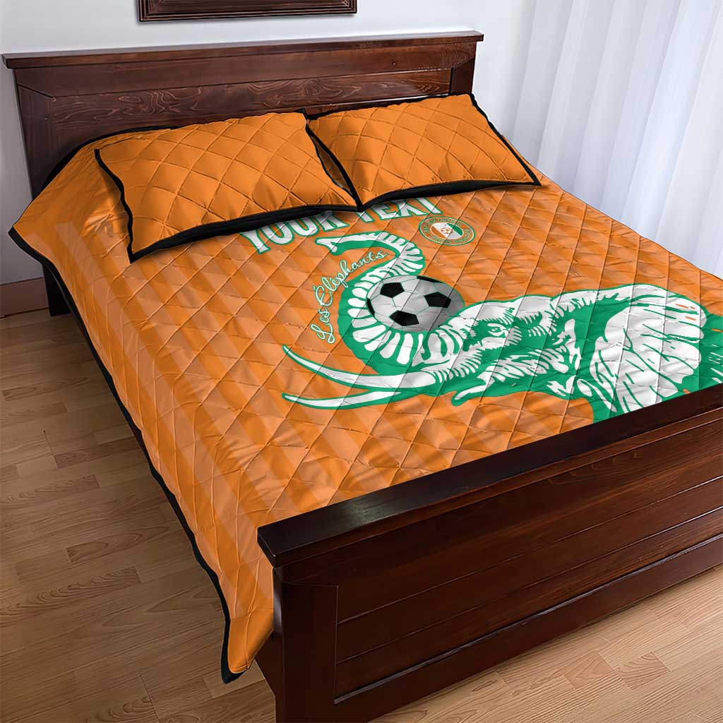 Custom Cote dIvoire Football Quilt Bed Set Les Elephants LT15