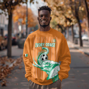 Custom Cote dIvoire Football Sweatshirt Les Elephants LT15