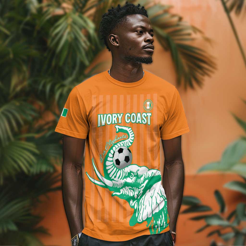 Custom Cote dIvoire Football T shirt Les Elephants LT15