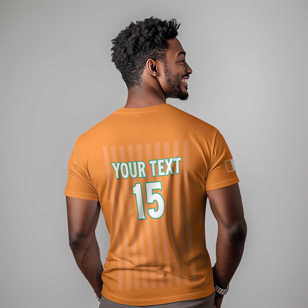 Custom Cote dIvoire Football T shirt Les Elephants LT15