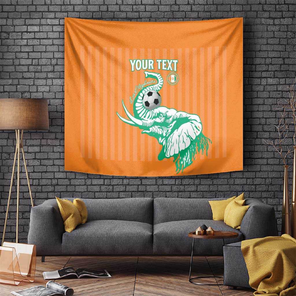 Custom Cote dIvoire Football Tapestry Les Elephants LT15