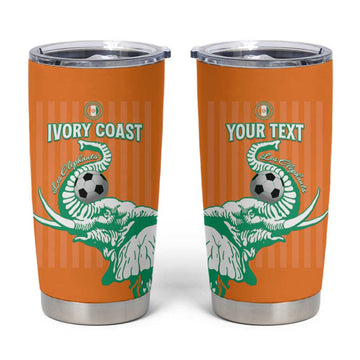 Custom Cote dIvoire Football Tumbler Cup Les Elephants LT15