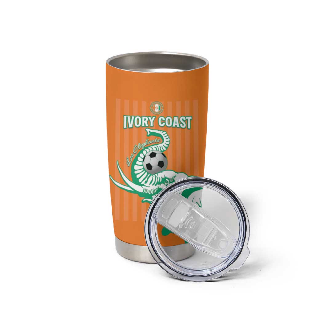 Custom Cote dIvoire Football Tumbler Cup Les Elephants LT15