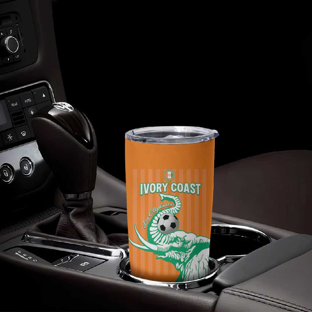 Custom Cote dIvoire Football Tumbler Cup Les Elephants LT15