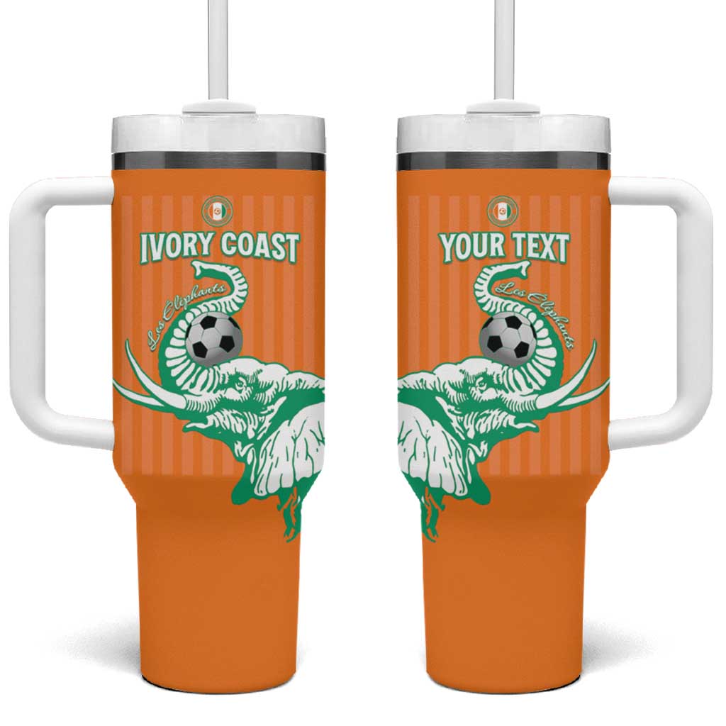 Custom Cote dIvoire Football Tumbler With Handle Les Elephants LT15