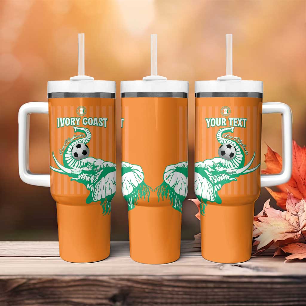 Custom Cote dIvoire Football Tumbler With Handle Les Elephants LT15