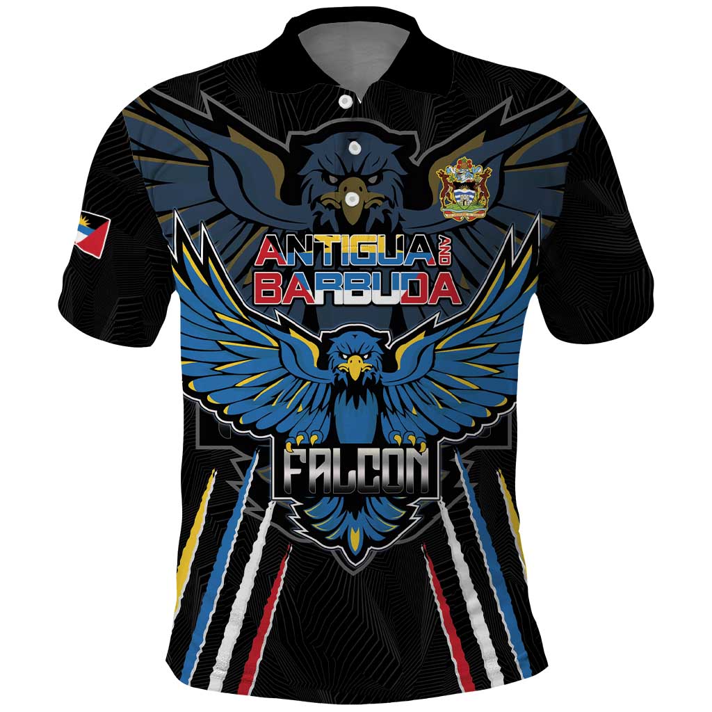 Custom Antigua and Barbuda Cricket Polo Shirt Come On Falcons LT15