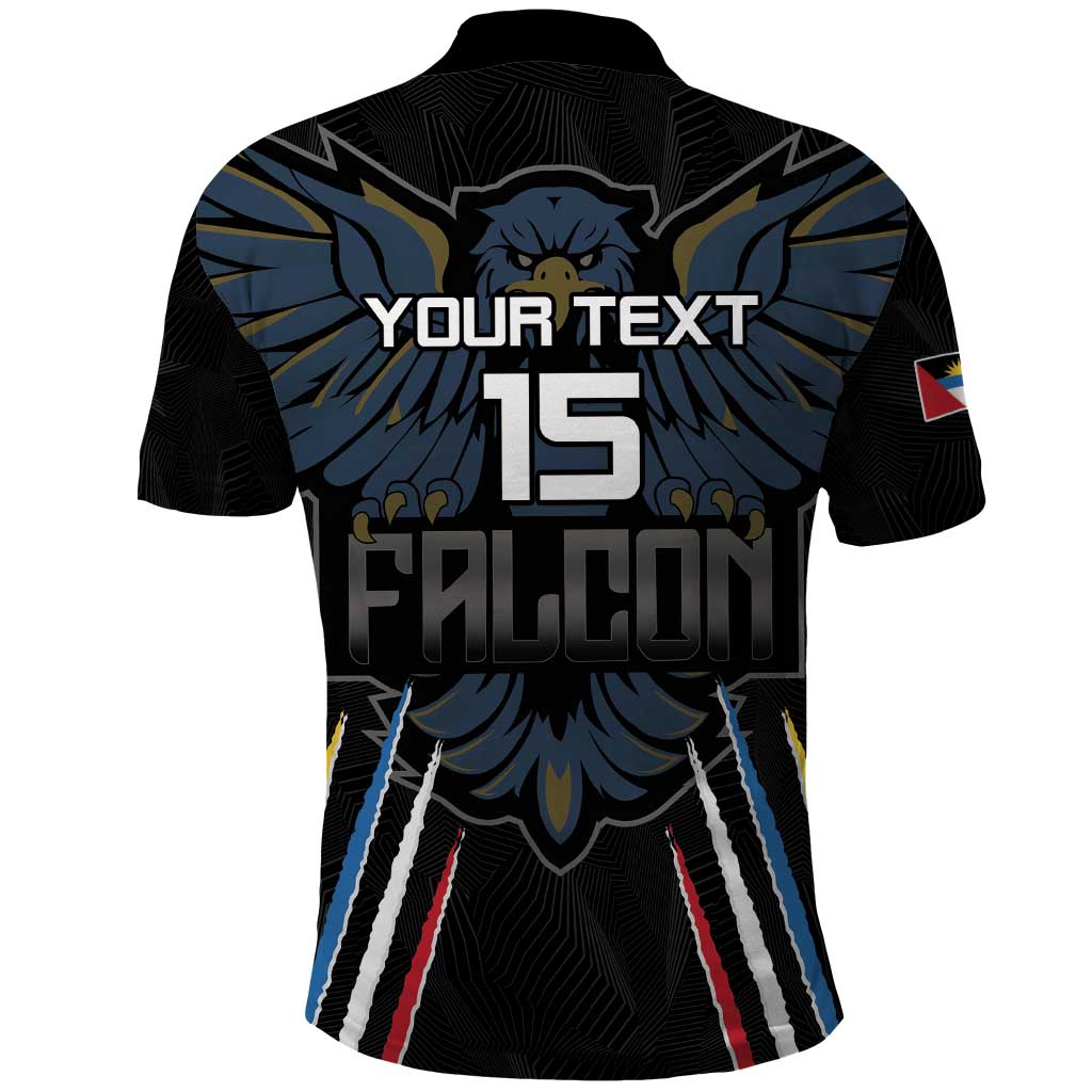 Custom Antigua and Barbuda Cricket Polo Shirt Come On Falcons LT15