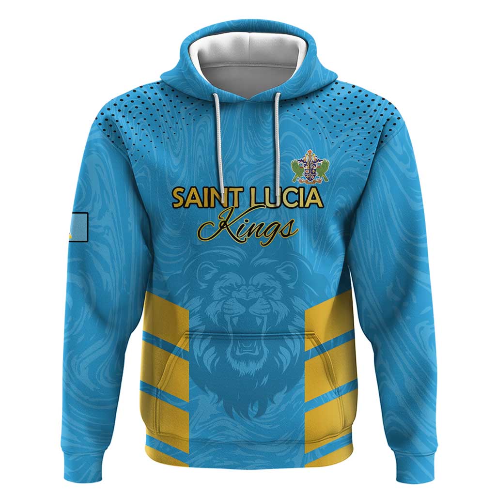 Custom Saint Lucia Cricket Hoodie Go Beinspired LT15
