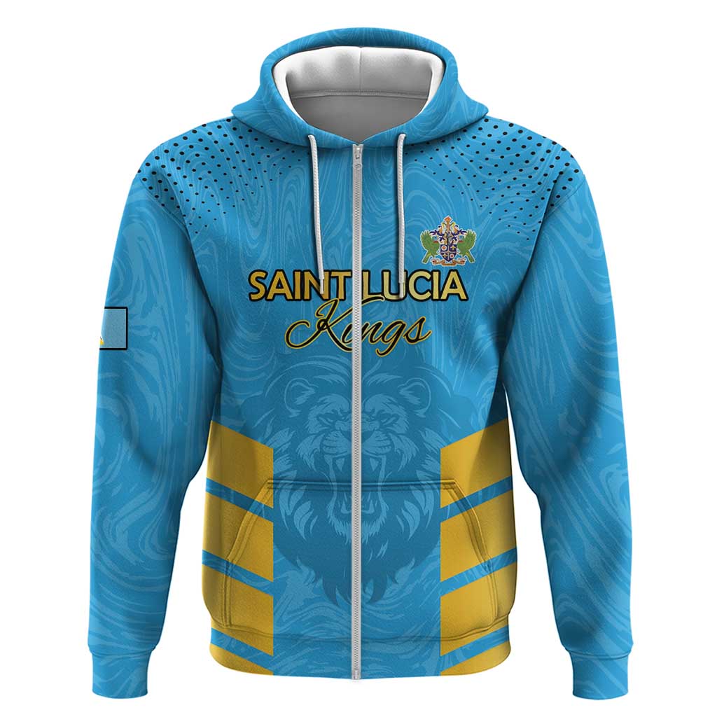 Custom Saint Lucia Cricket Hoodie Go Beinspired LT15