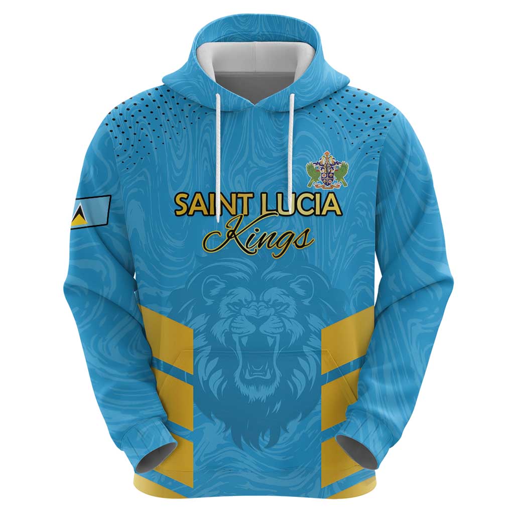 Custom Saint Lucia Cricket Hoodie Go Beinspired LT15