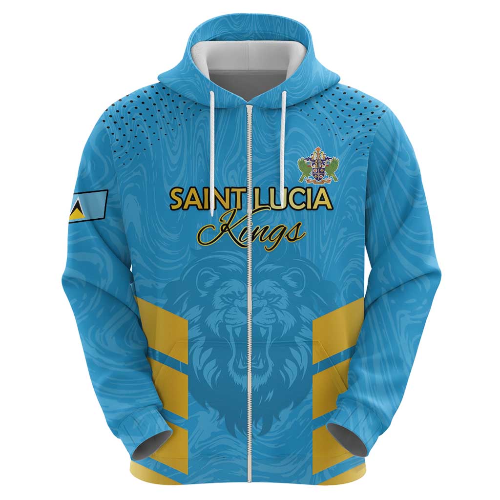 Custom Saint Lucia Cricket Hoodie Go Beinspired LT15