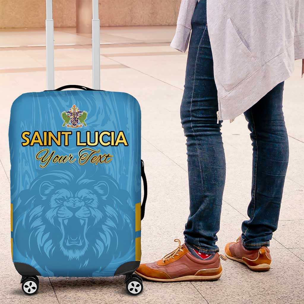 Custom Saint Lucia Cricket Luggage Cover Go Beinspired LT15