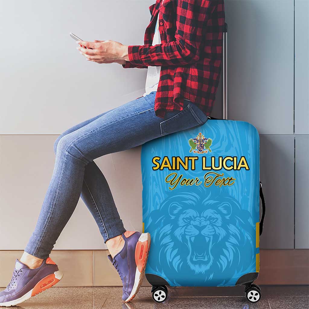 Custom Saint Lucia Cricket Luggage Cover Go Beinspired LT15