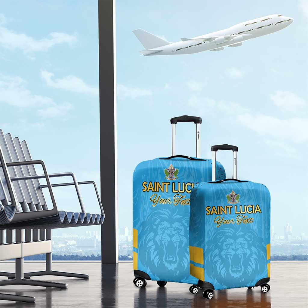 Custom Saint Lucia Cricket Luggage Cover Go Beinspired LT15