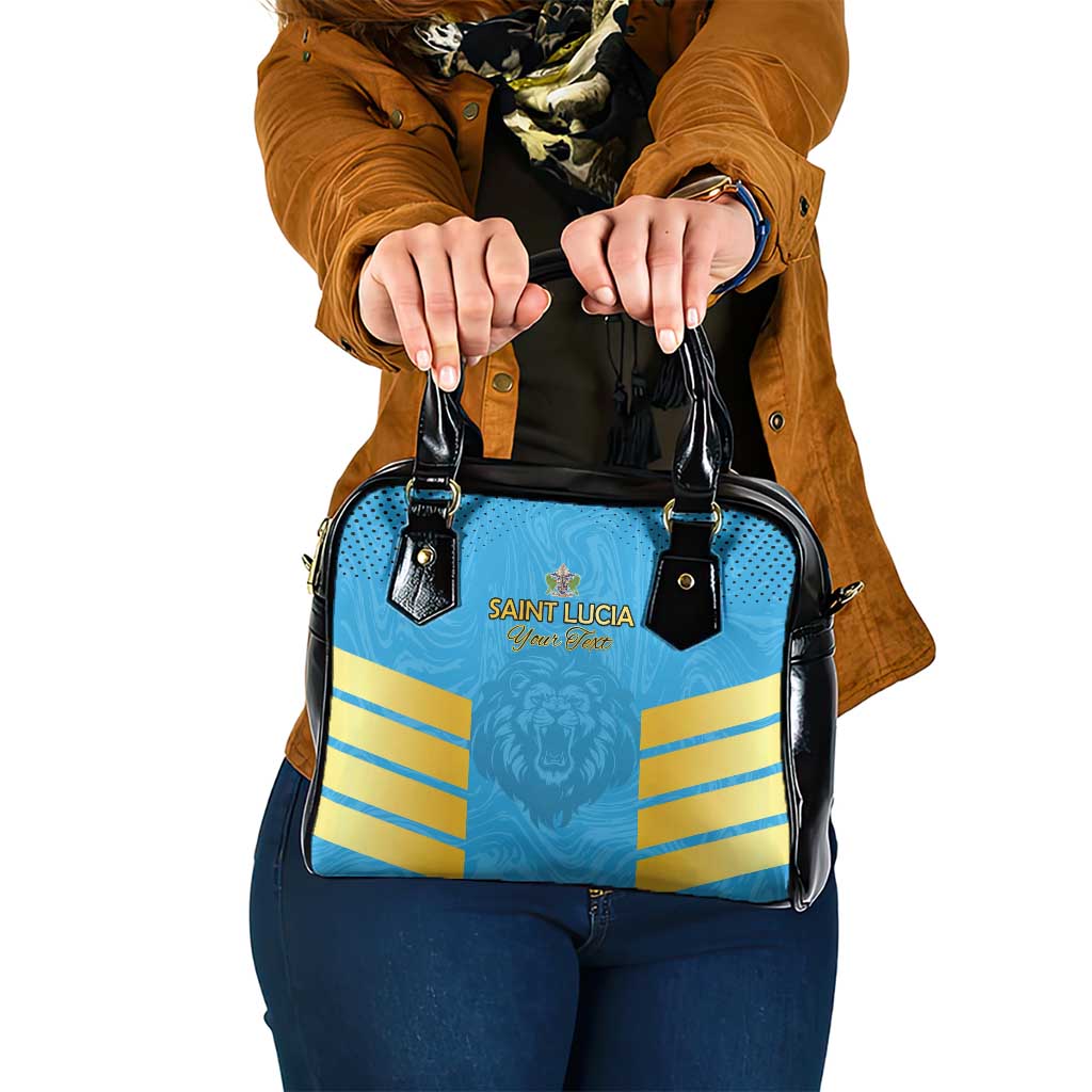 Custom Saint Lucia Cricket Shoulder Handbag Go Beinspired LT15