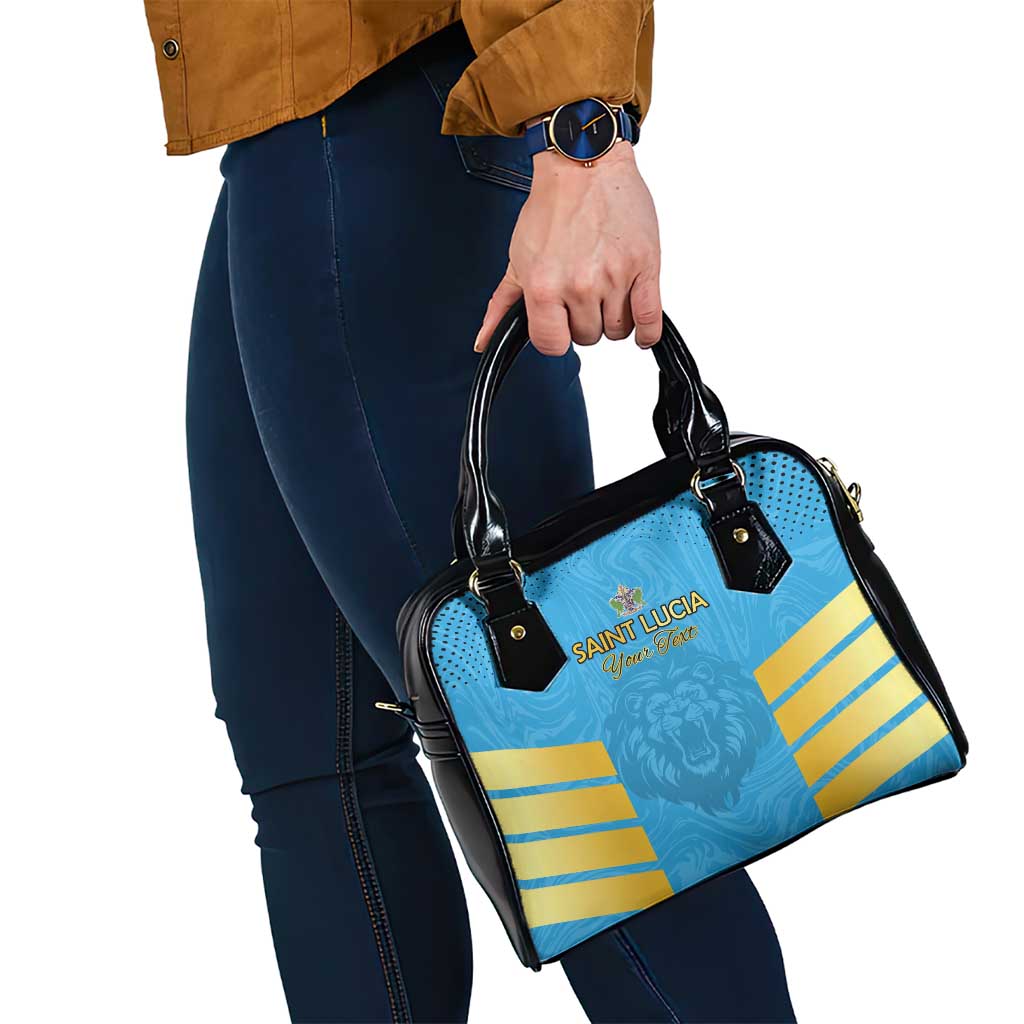 Custom Saint Lucia Cricket Shoulder Handbag Go Beinspired LT15