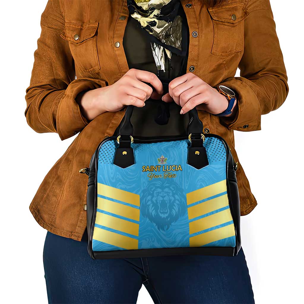 Custom Saint Lucia Cricket Shoulder Handbag Go Beinspired LT15