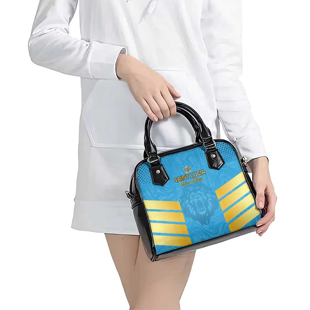 Custom Saint Lucia Cricket Shoulder Handbag Go Beinspired LT15