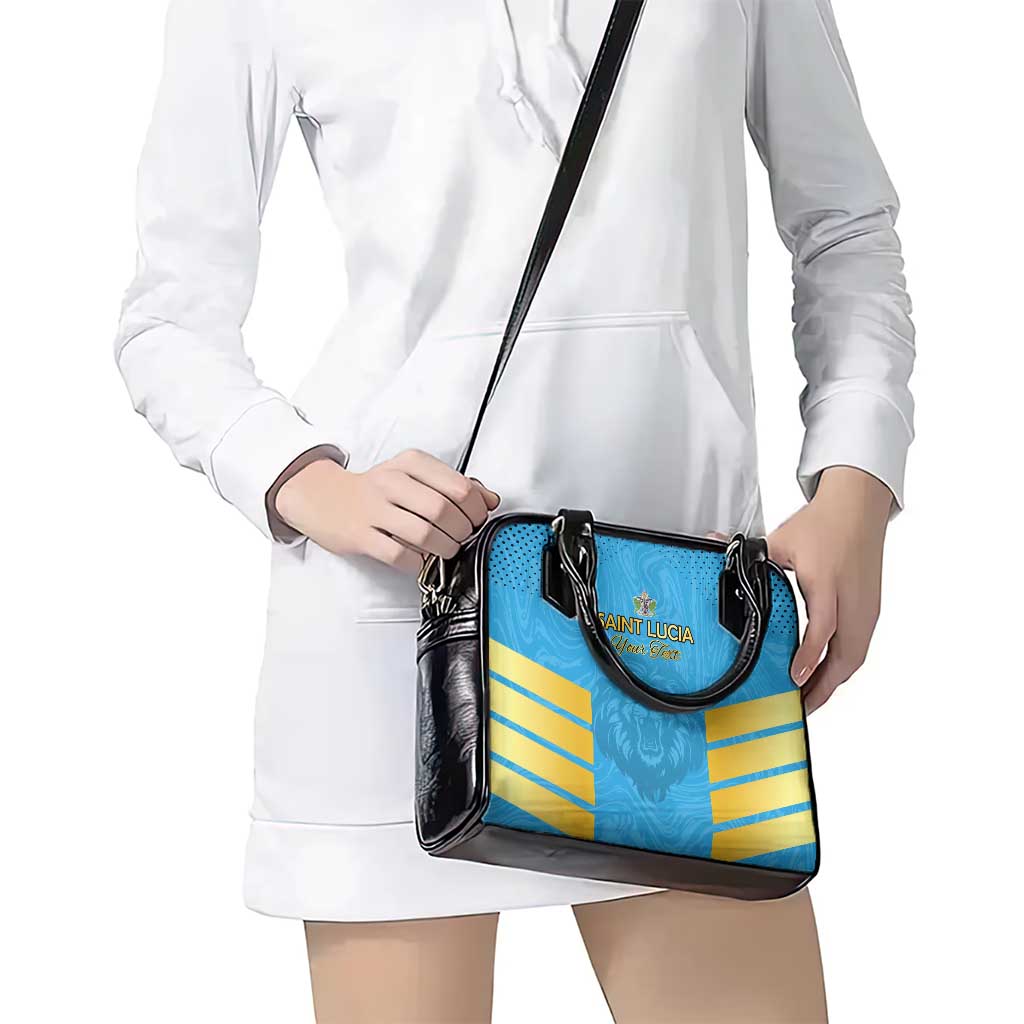 Custom Saint Lucia Cricket Shoulder Handbag Go Beinspired LT15