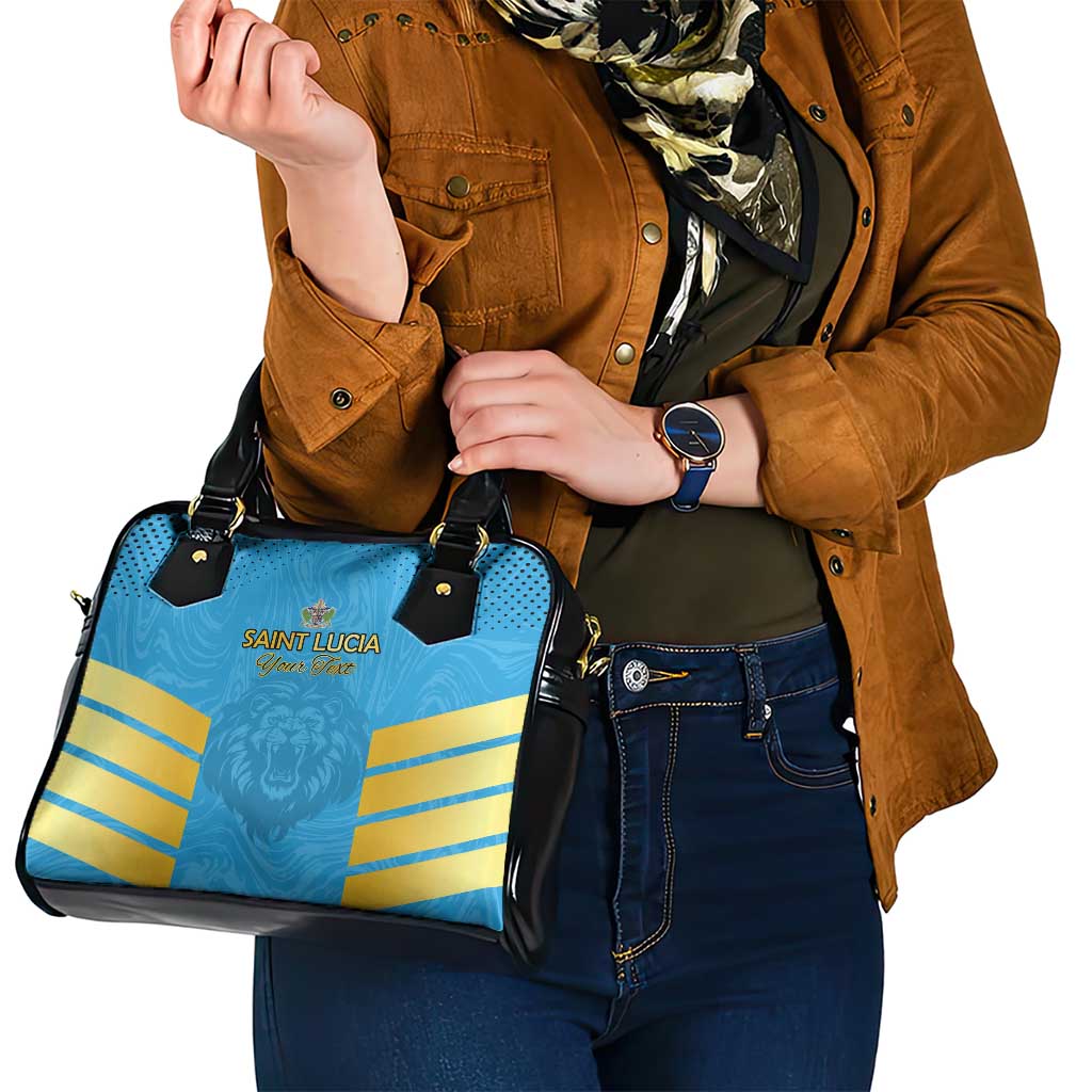 Custom Saint Lucia Cricket Shoulder Handbag Go Beinspired LT15