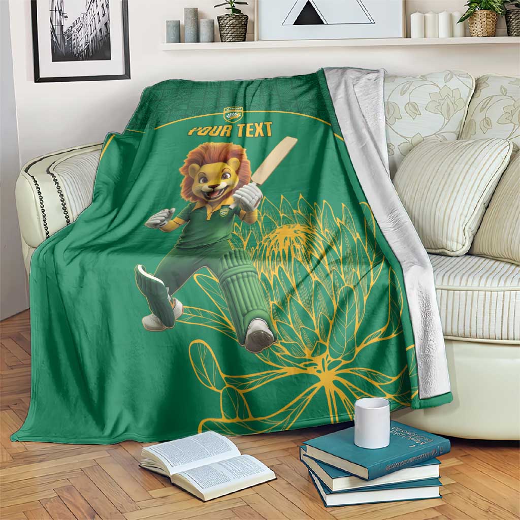 Custom South Africa Blanket Lion Mascot Proteas Cricket LT15