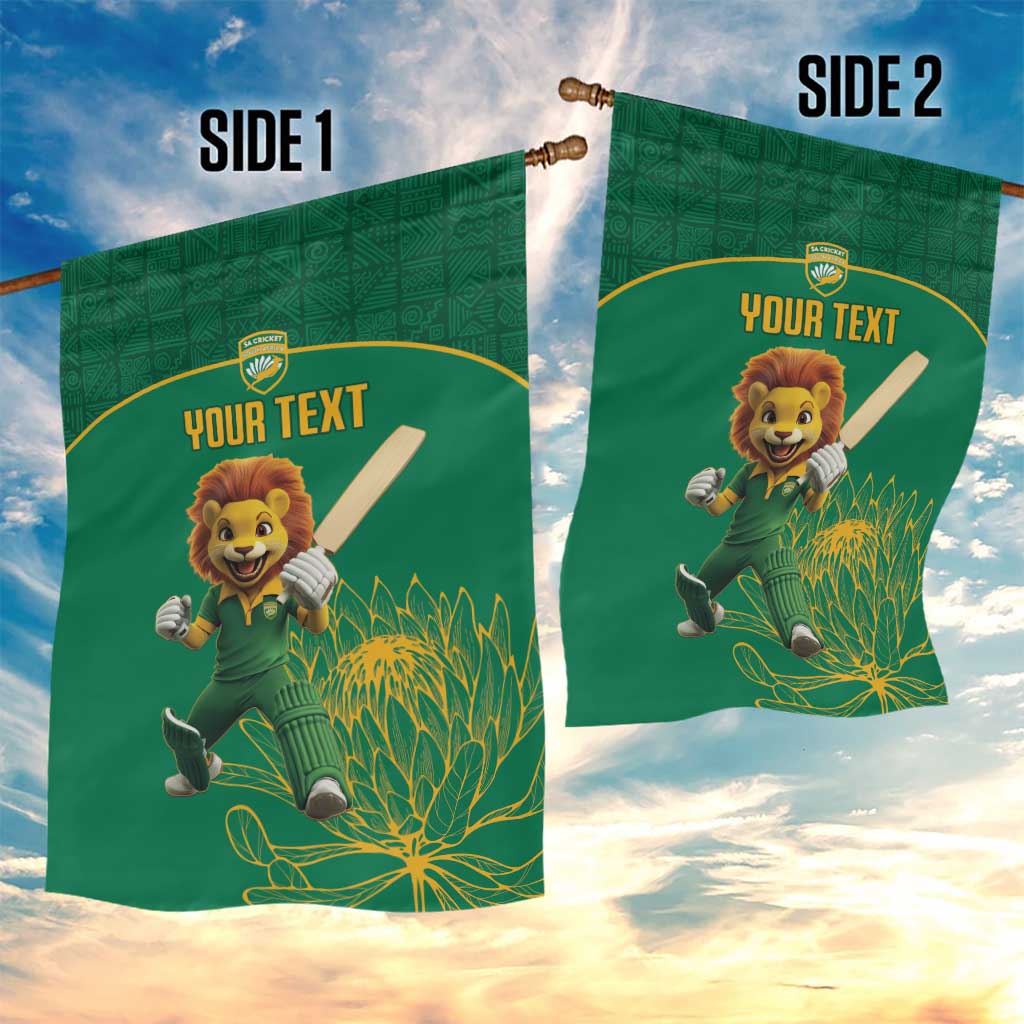 Custom South Africa Garden Flag Lion Mascot Proteas Cricket LT15