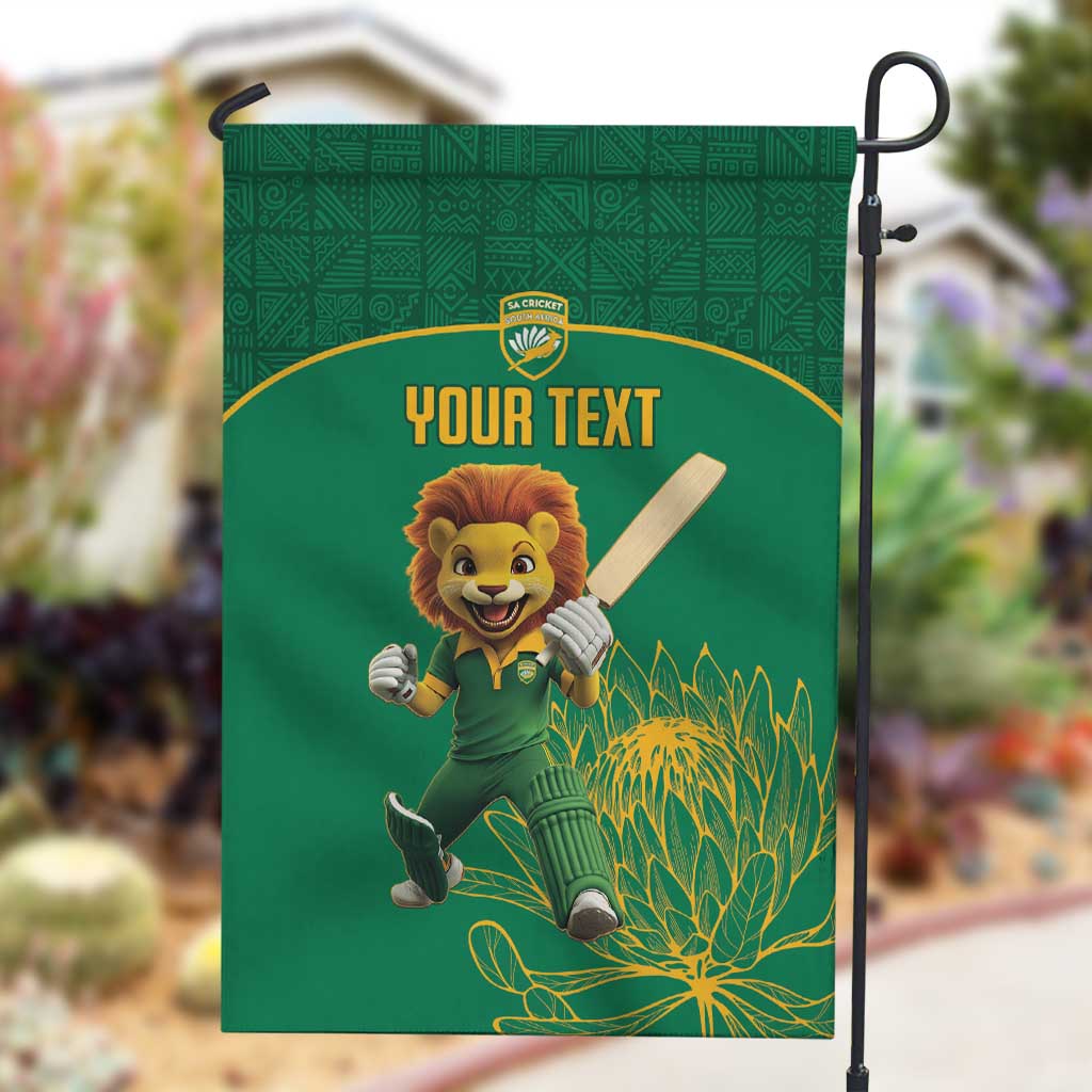 Custom South Africa Garden Flag Lion Mascot Proteas Cricket LT15