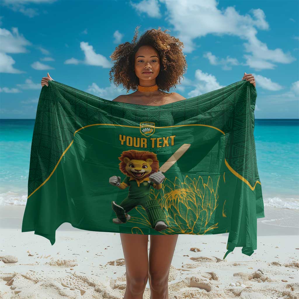 Custom South Africa Sarong Lion Mascot Proteas Cricket LT15