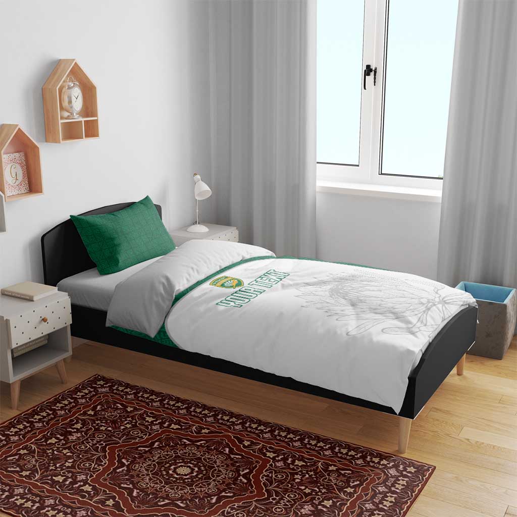 Custom Afro South Africa Cricket Bedding Set Go Proteas - African Pattern LT15