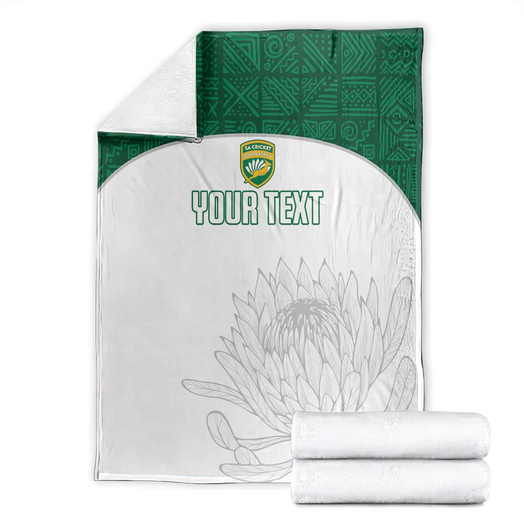 Custom Afro South Africa Cricket Blanket Go Proteas - African Pattern LT15