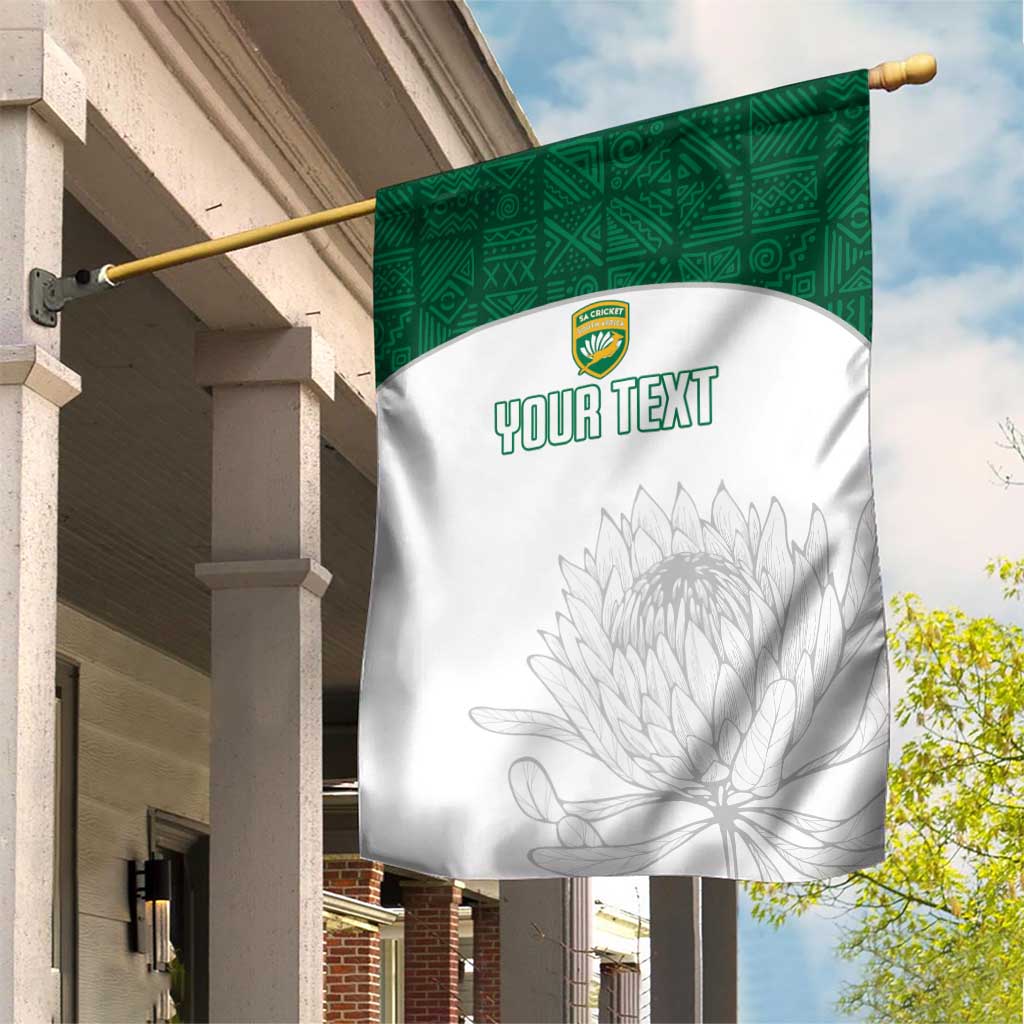 Custom Afro South Africa Cricket Garden Flag Go Proteas - African Pattern LT15