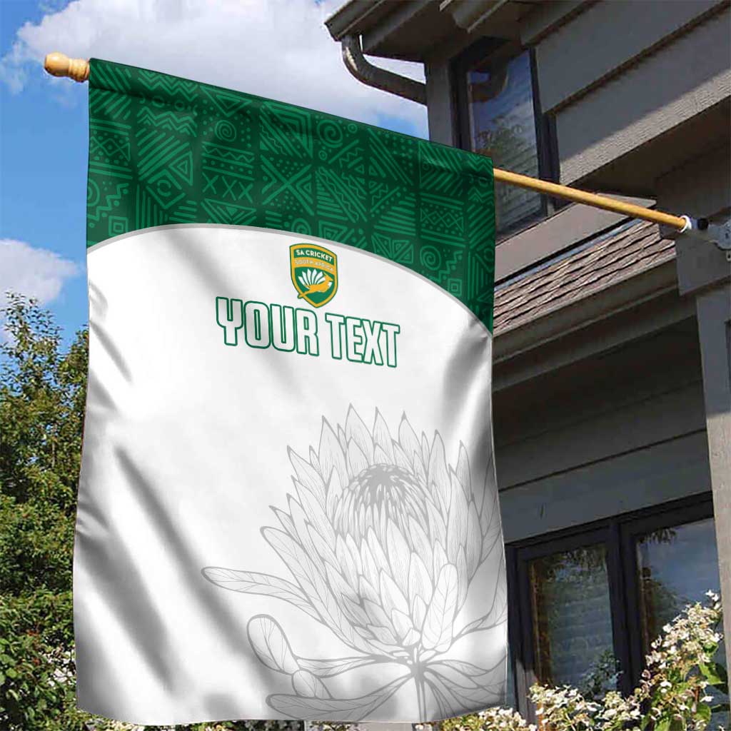 Custom Afro South Africa Cricket Garden Flag Go Proteas - African Pattern LT15