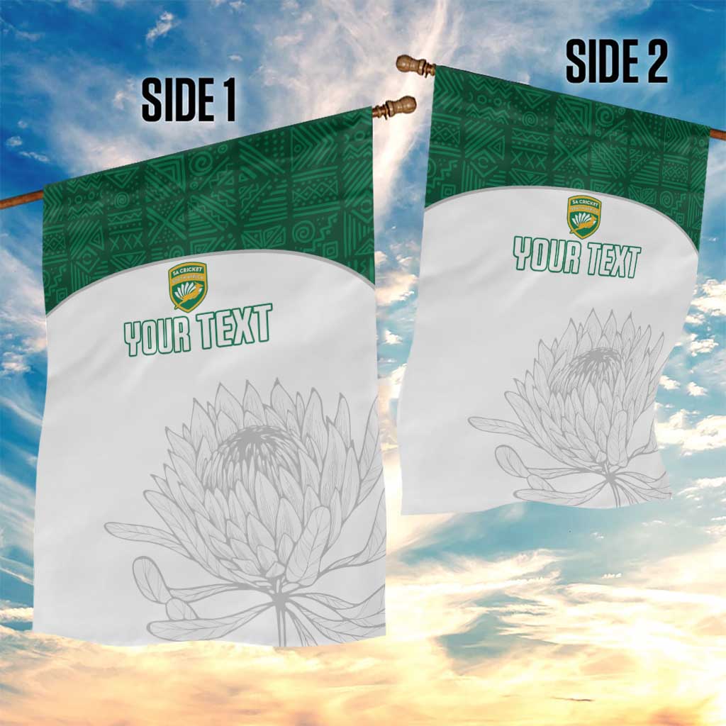 Custom Afro South Africa Cricket Garden Flag Go Proteas - African Pattern LT15