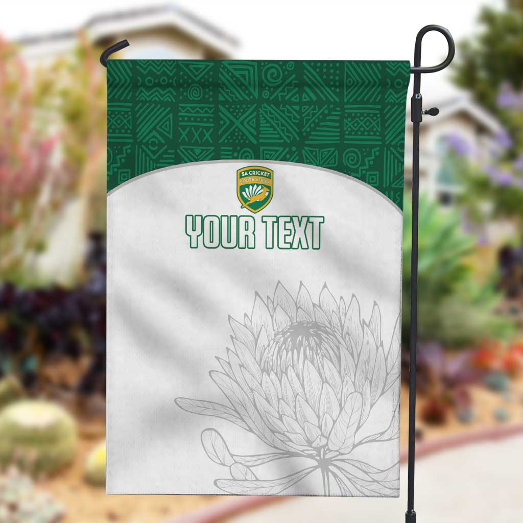 Custom Afro South Africa Cricket Garden Flag Go Proteas - African Pattern LT15
