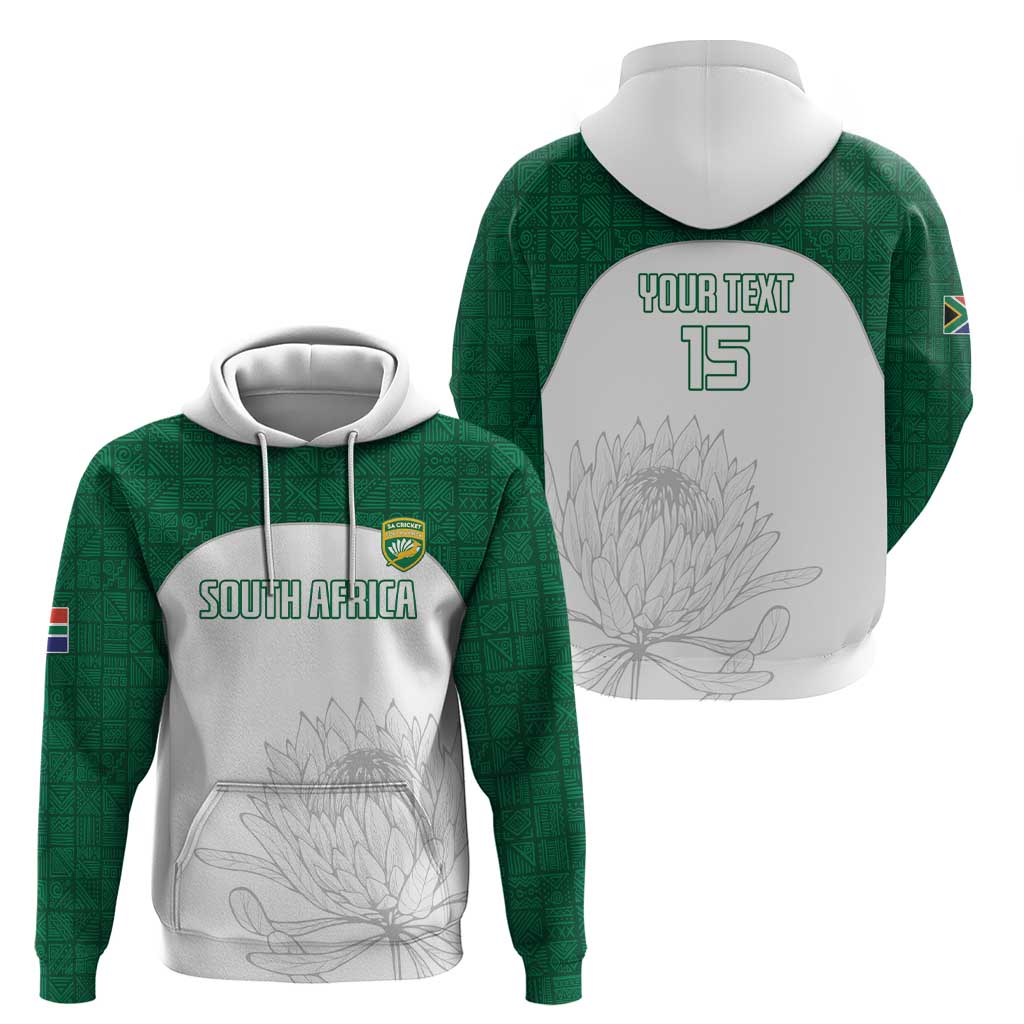 Custom South Africa Cricket Hoodie Go Proteas LT15