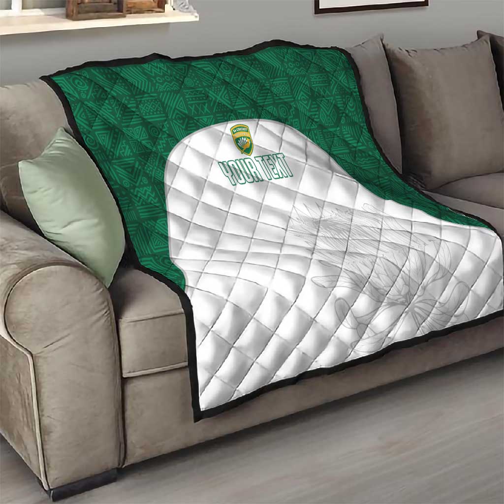 Custom Afro South Africa Cricket Quilt Go Proteas - African Pattern LT15