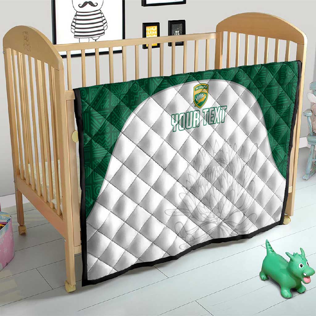 Custom Afro South Africa Cricket Quilt Go Proteas - African Pattern LT15