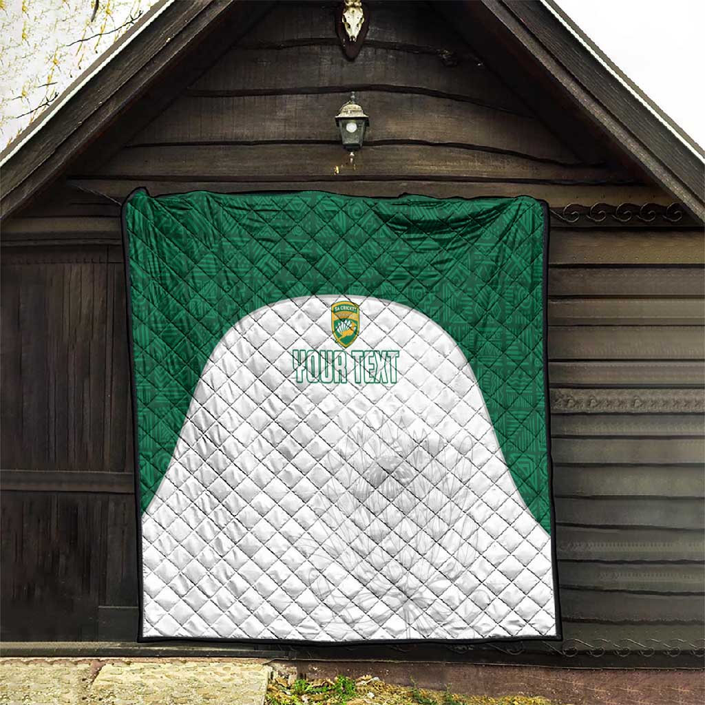 Custom Afro South Africa Cricket Quilt Go Proteas - African Pattern LT15