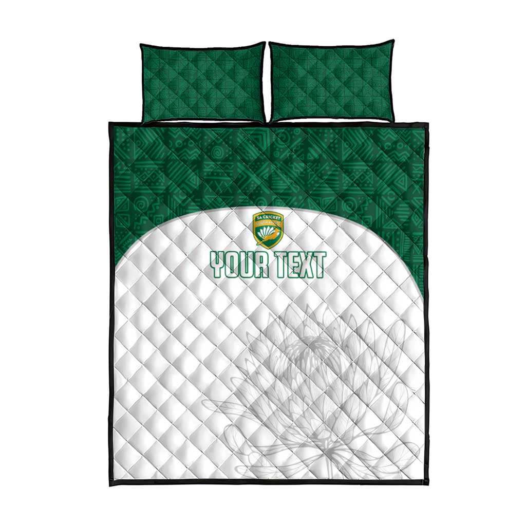 Custom Afro South Africa Cricket Quilt Bed Set Go Proteas - African Pattern LT15