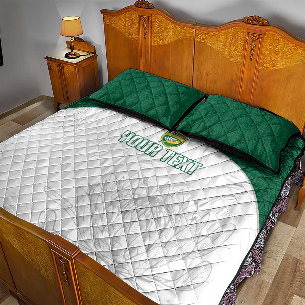 Custom Afro South Africa Cricket Quilt Bed Set Go Proteas - African Pattern LT15