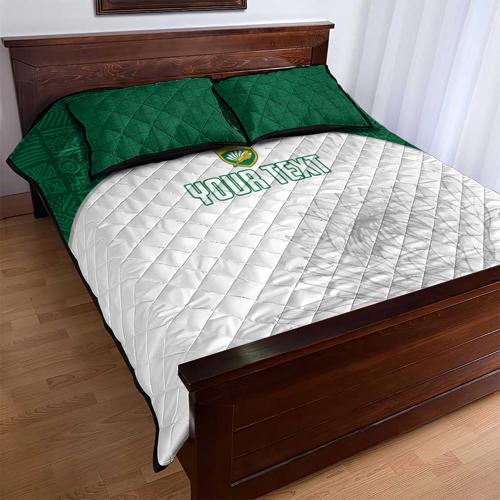 Custom Afro South Africa Cricket Quilt Bed Set Go Proteas - African Pattern LT15
