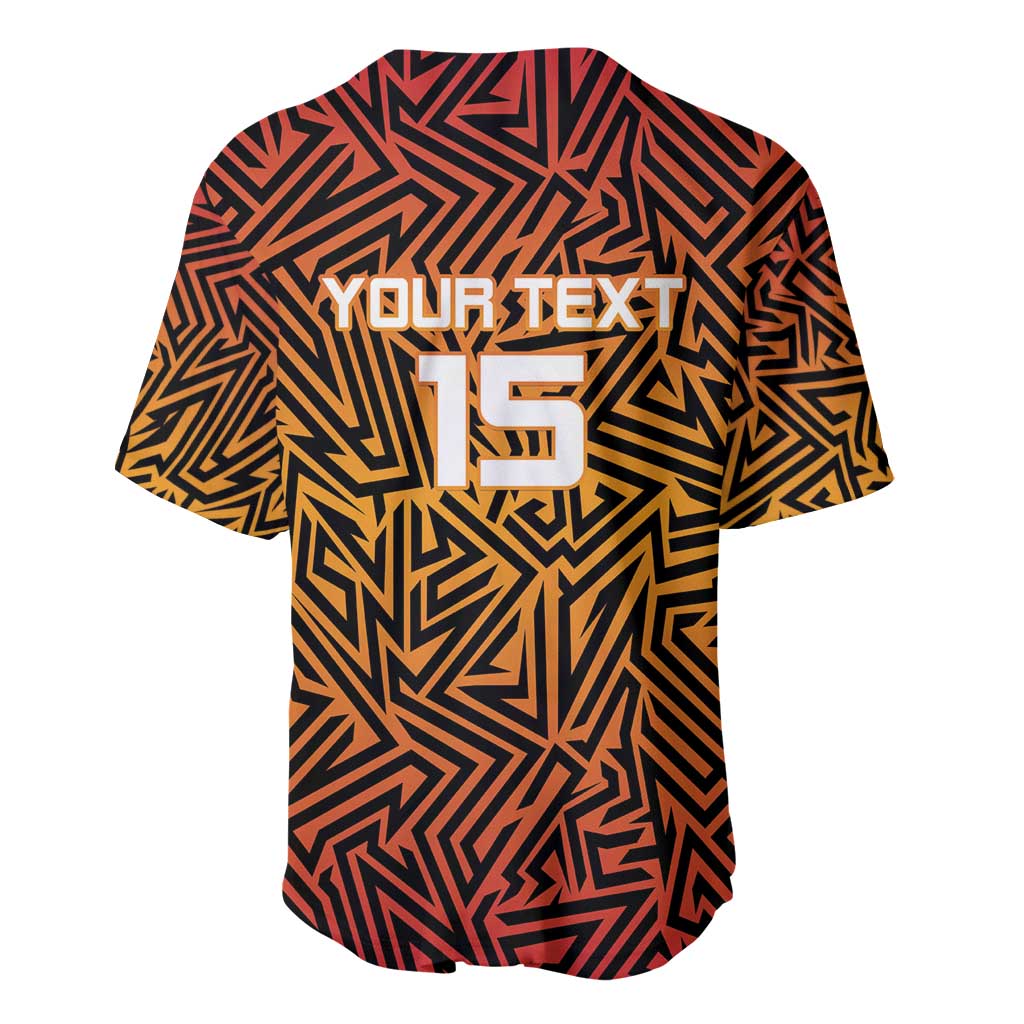 Custom Afro South Africa Cricket Baseball Jersey Eastern Cape - Go Sunrisers LT15