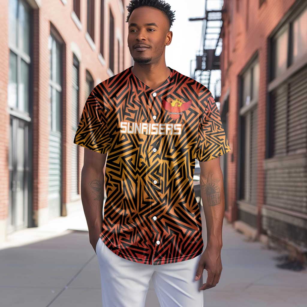 Custom Afro South Africa Cricket Baseball Jersey Eastern Cape - Go Sunrisers LT15