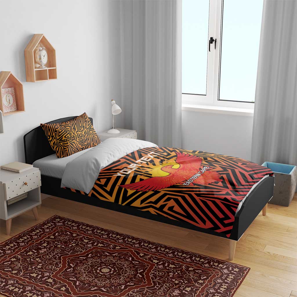 Custom Afro South Africa Cricket Bedding Set Eastern Cape - Go Sunrisers LT15