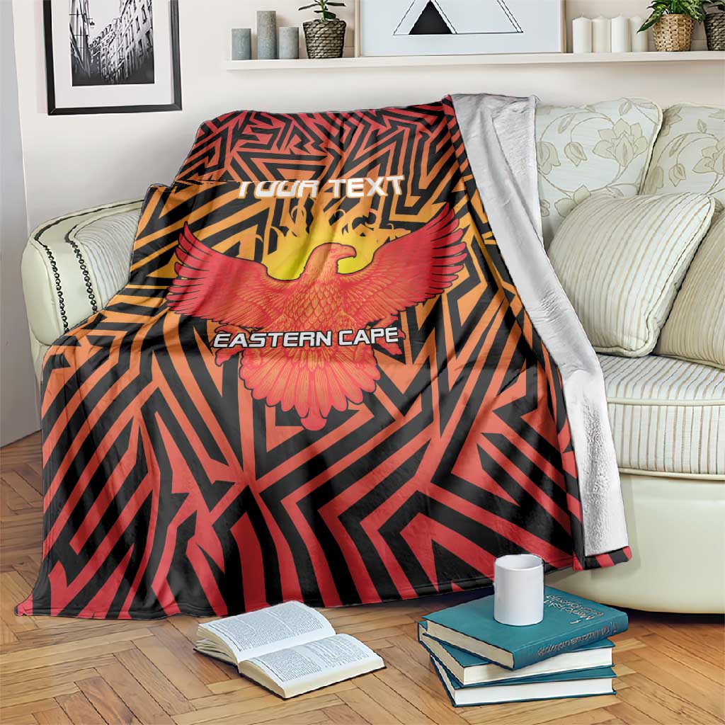 Custom Afro South Africa Cricket Blanket Eastern Cape - Go Sunrisers LT15