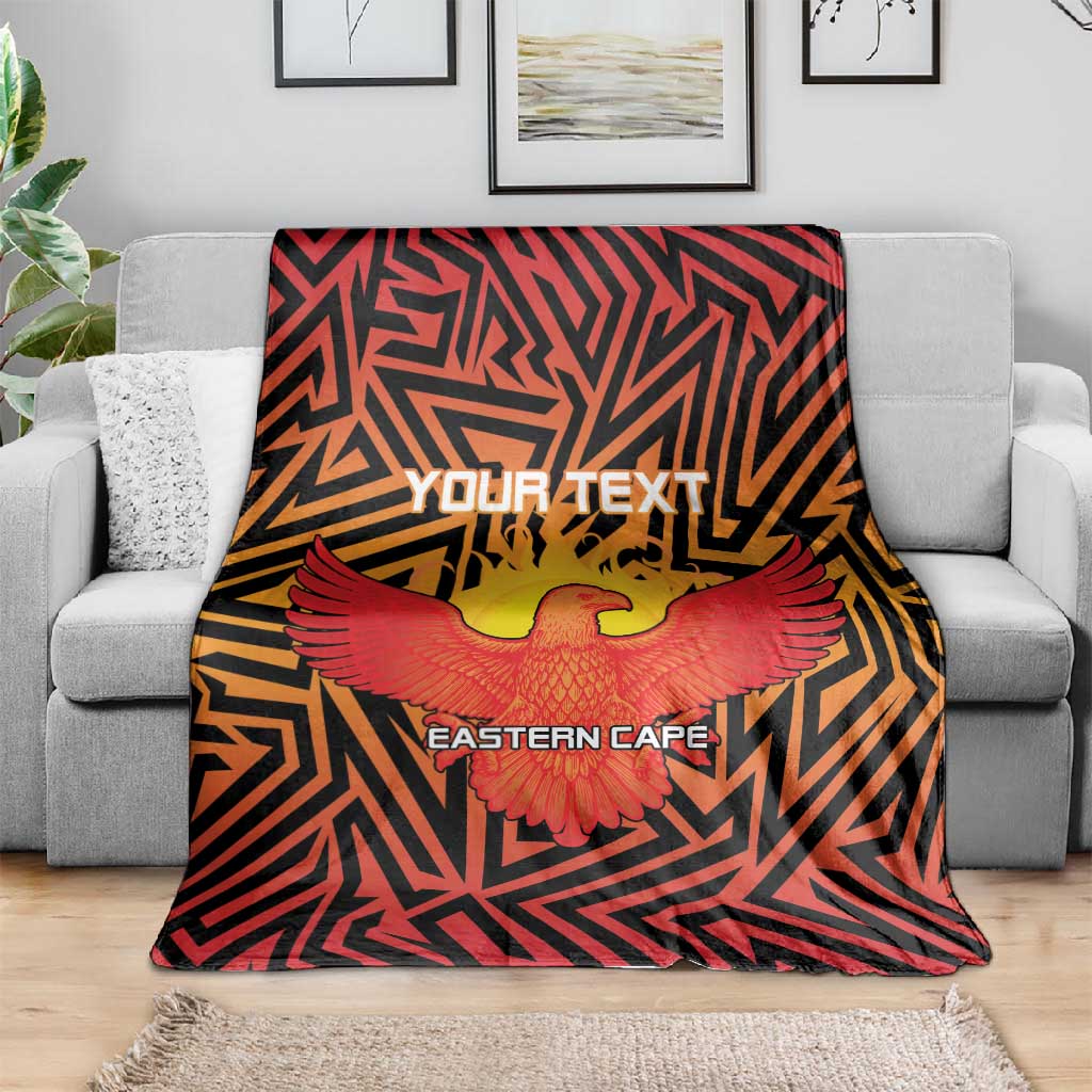 Custom Afro South Africa Cricket Blanket Eastern Cape - Go Sunrisers LT15