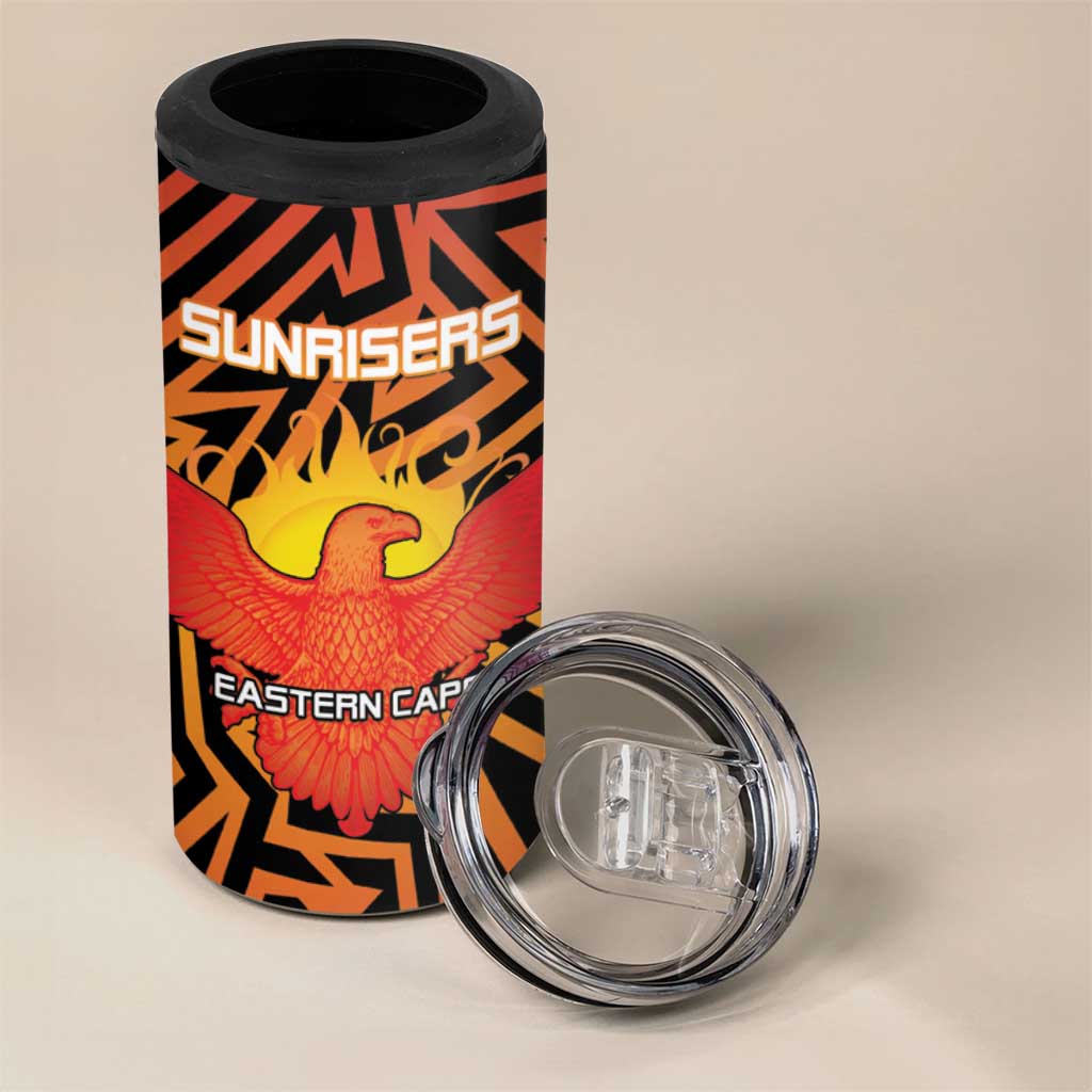 Custom Afro South Africa Cricket 4 in 1 Can Cooler Tumbler Eastern Cape - Go Sunrisers LT15