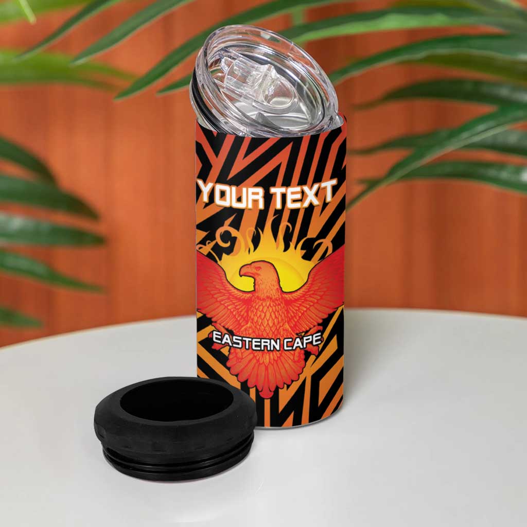 Custom Afro South Africa Cricket 4 in 1 Can Cooler Tumbler Eastern Cape - Go Sunrisers LT15