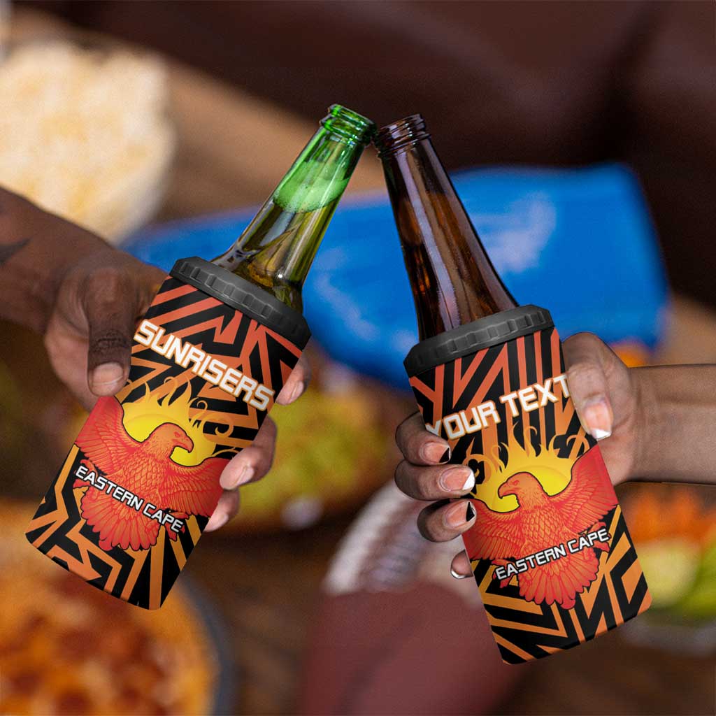 Custom Afro South Africa Cricket 4 in 1 Can Cooler Tumbler Eastern Cape - Go Sunrisers LT15